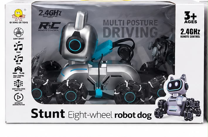 Stunt Eight-Wheel Robot Dog โ 2.4GHz RC