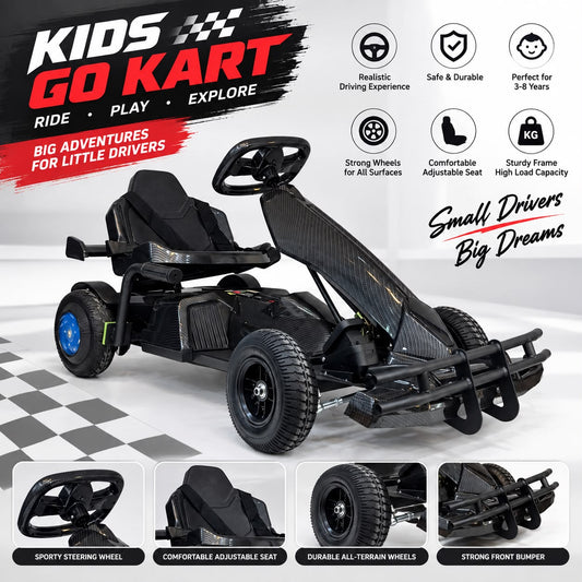 Kids Go-Kart – Sporty Ride-On Kart