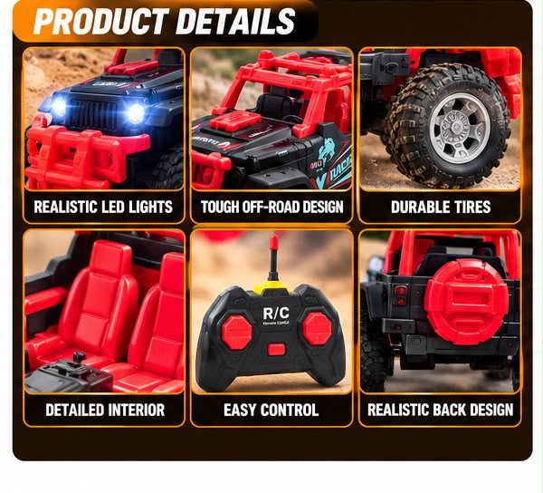 1:18 Off-Road RC Jeep – High Speed