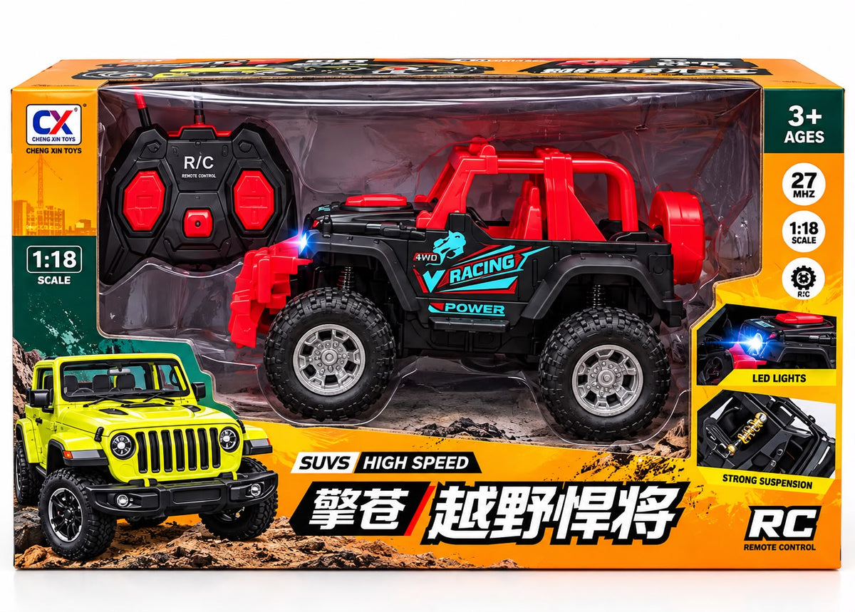1:18 Off-Road RC Jeep – High Speed