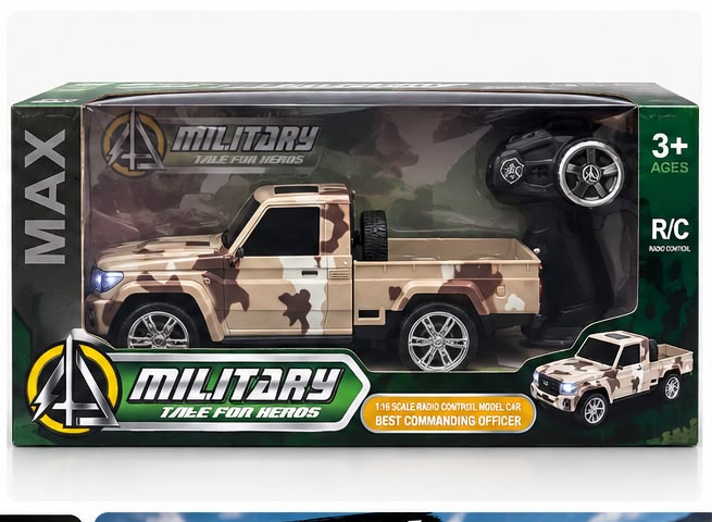 Military RC Pickup Truck – 1:16