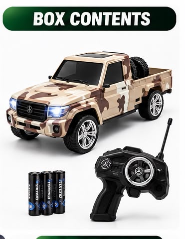 Military RC Pickup Truck – 1:16