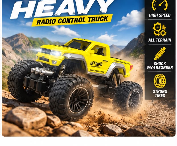 Heavy Off-Road RC Truck – 1:14