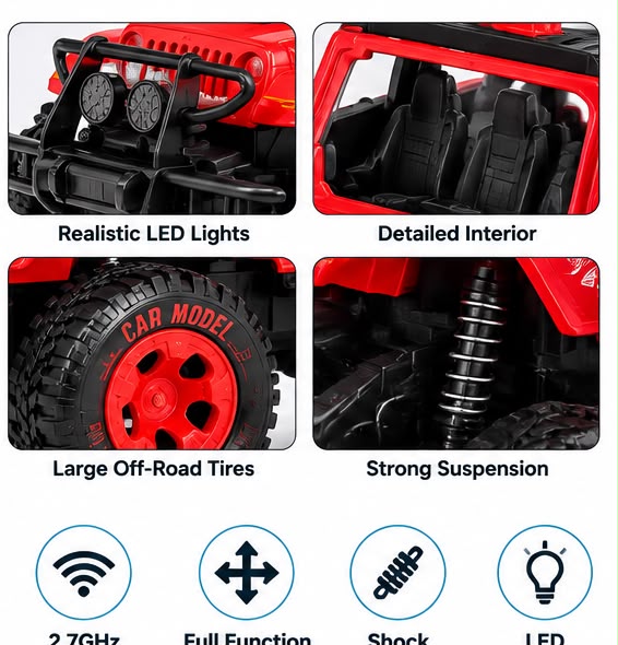 1:18 Jeep Car Climbing Rally – RC Off-Road Car