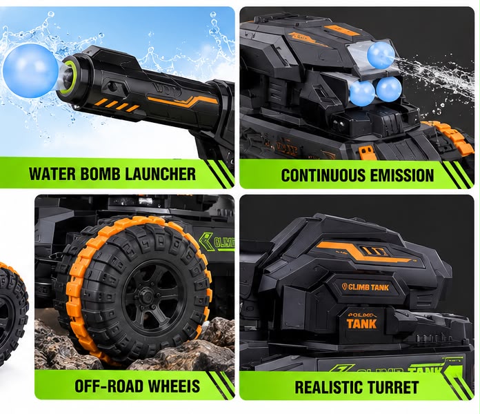 Climb Tank – Water Bomb RC Tank