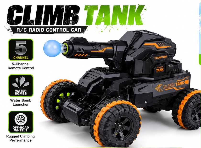 Climb Tank – Water Bomb RC Tank