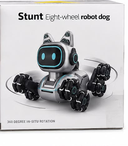 Stunt Eight-Wheel Robot Dog – 2.4GHz RC